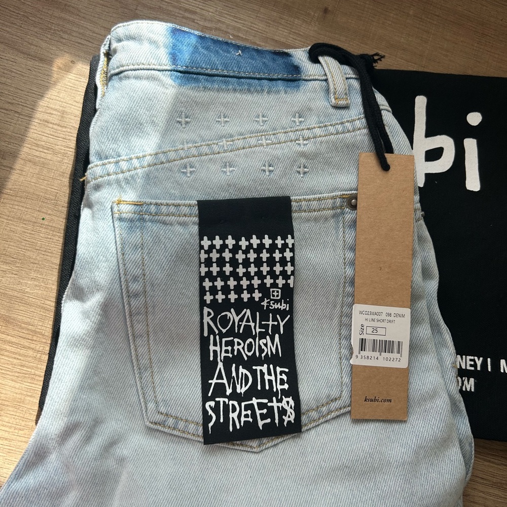 Ksubi Blue Jeans with Eye-Catching Design